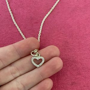 Pandora Heart Charm Necklace